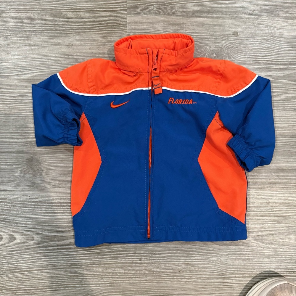 Nike Florida Gators Baby Jacket Blue Orange Hooded Windbreaker 6–9M